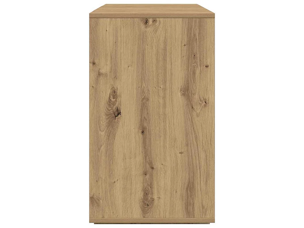 Aparador de tablero de madera de ingeniería roble artisan, 135 × 41 × 75 cm