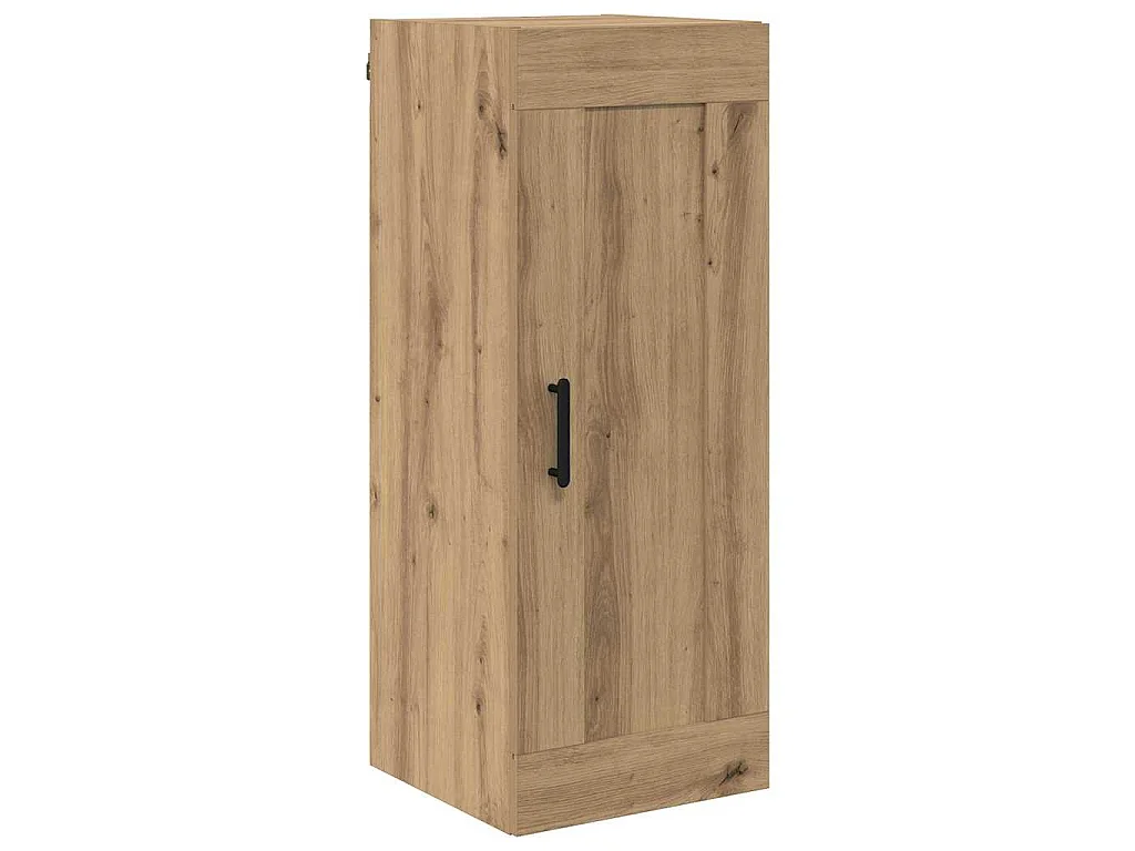 Alacena de madera de ingeniería, roble artisan, para baño, 34,5 × 34 × 180 cm