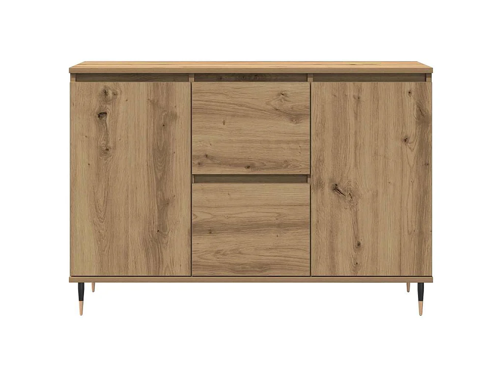 Buffet chêne artisanal 101,5 x 35 x 70 cm en panneau de bois
