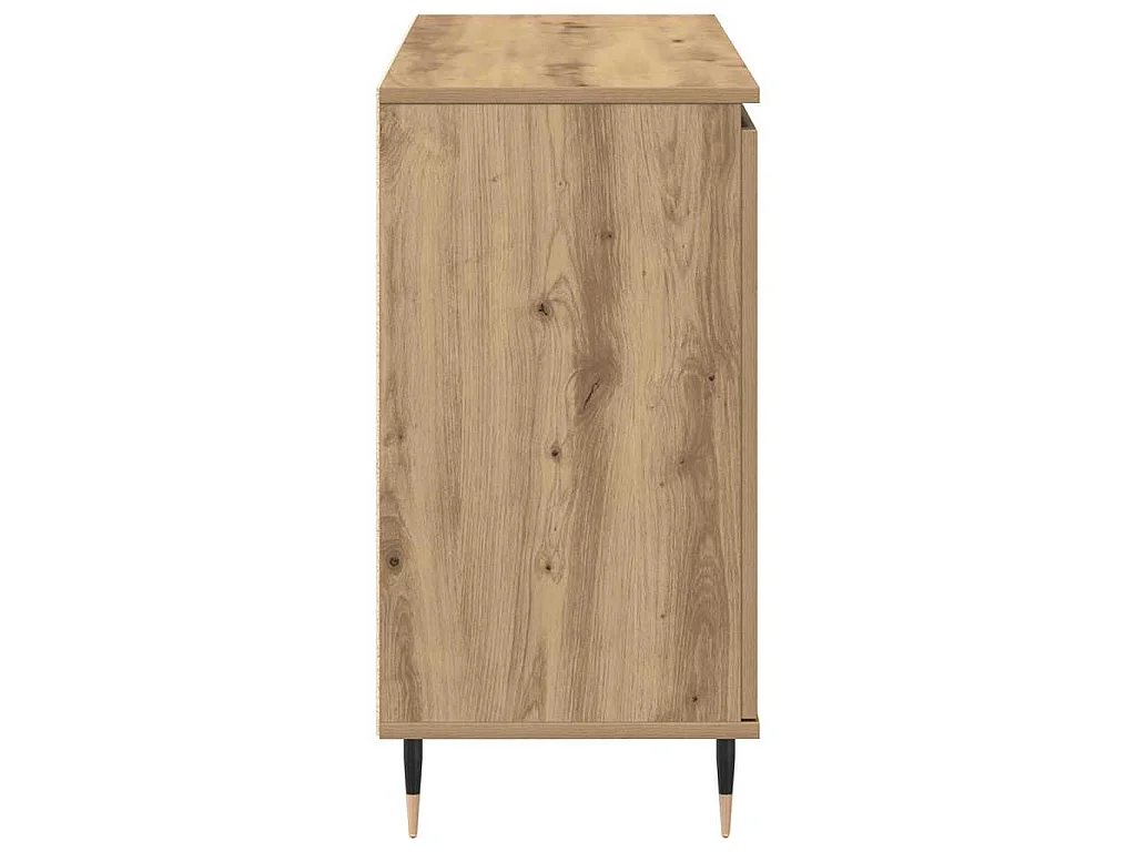 Buffet chêne artisanal 101,5 x 35 x 70 cm en panneau de bois