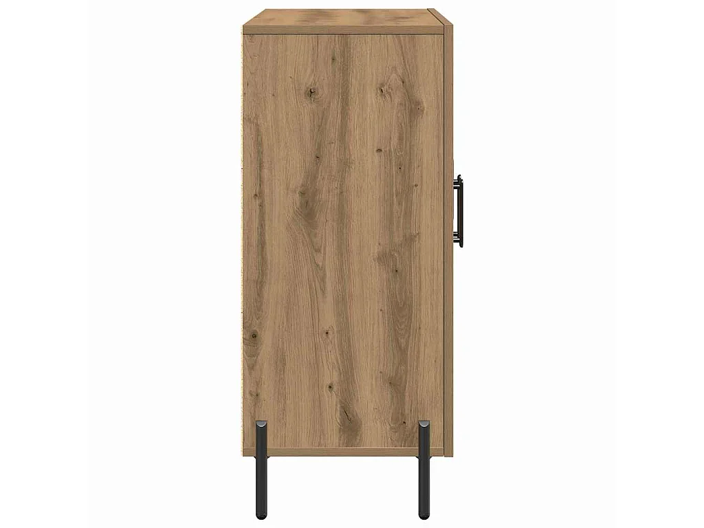 Aparador de tablero de madera roble artisan, 90 × 34 × 80 cm