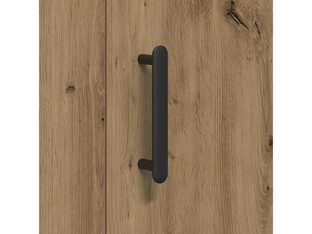 Aparador de tablero de madera roble artisan, 90 × 34 × 80 cm