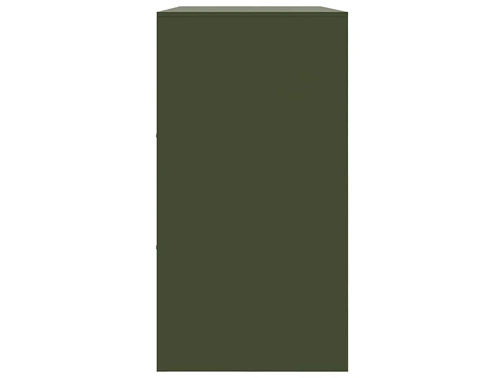 Buffet vert olive 99 x 39 x 73 cm acier