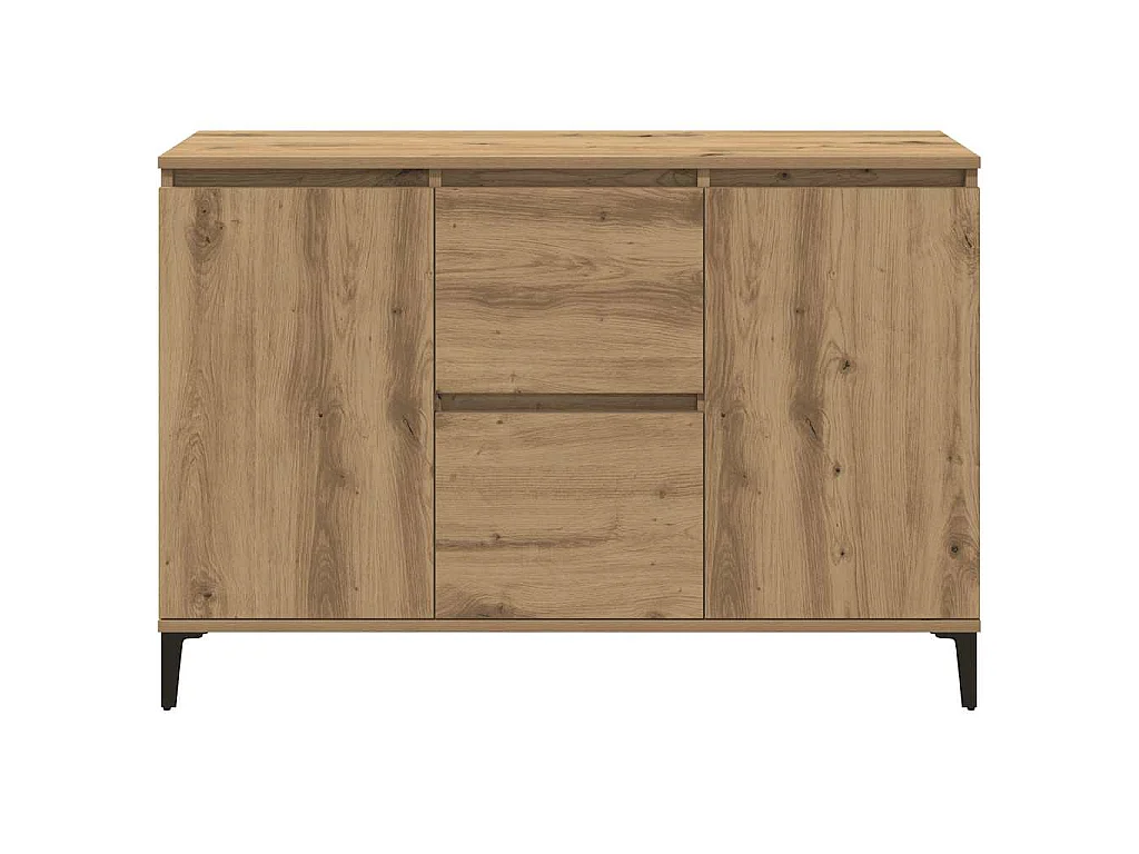 Buffet chêne artisanal 102 x 35 x 70 cm panneau de bois