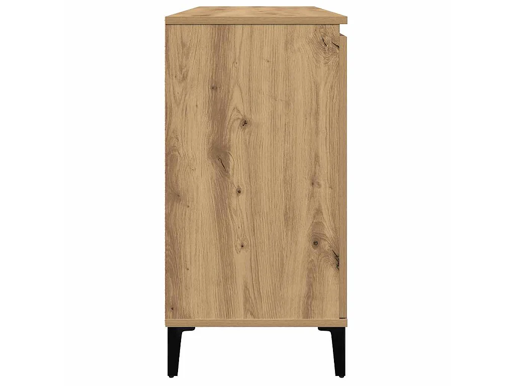 Buffet chêne artisanal 102 x 35 x 70 cm panneau de bois
