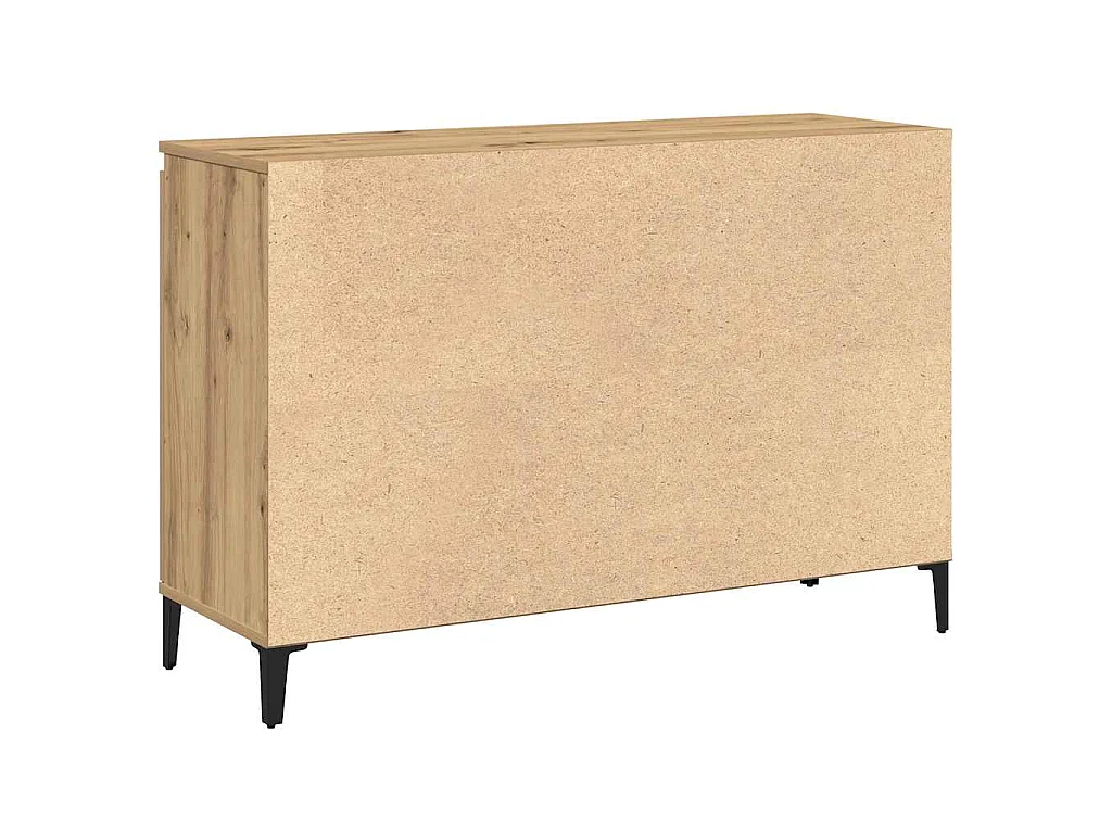 Buffet chêne artisanal 102 x 35 x 70 cm panneau de bois