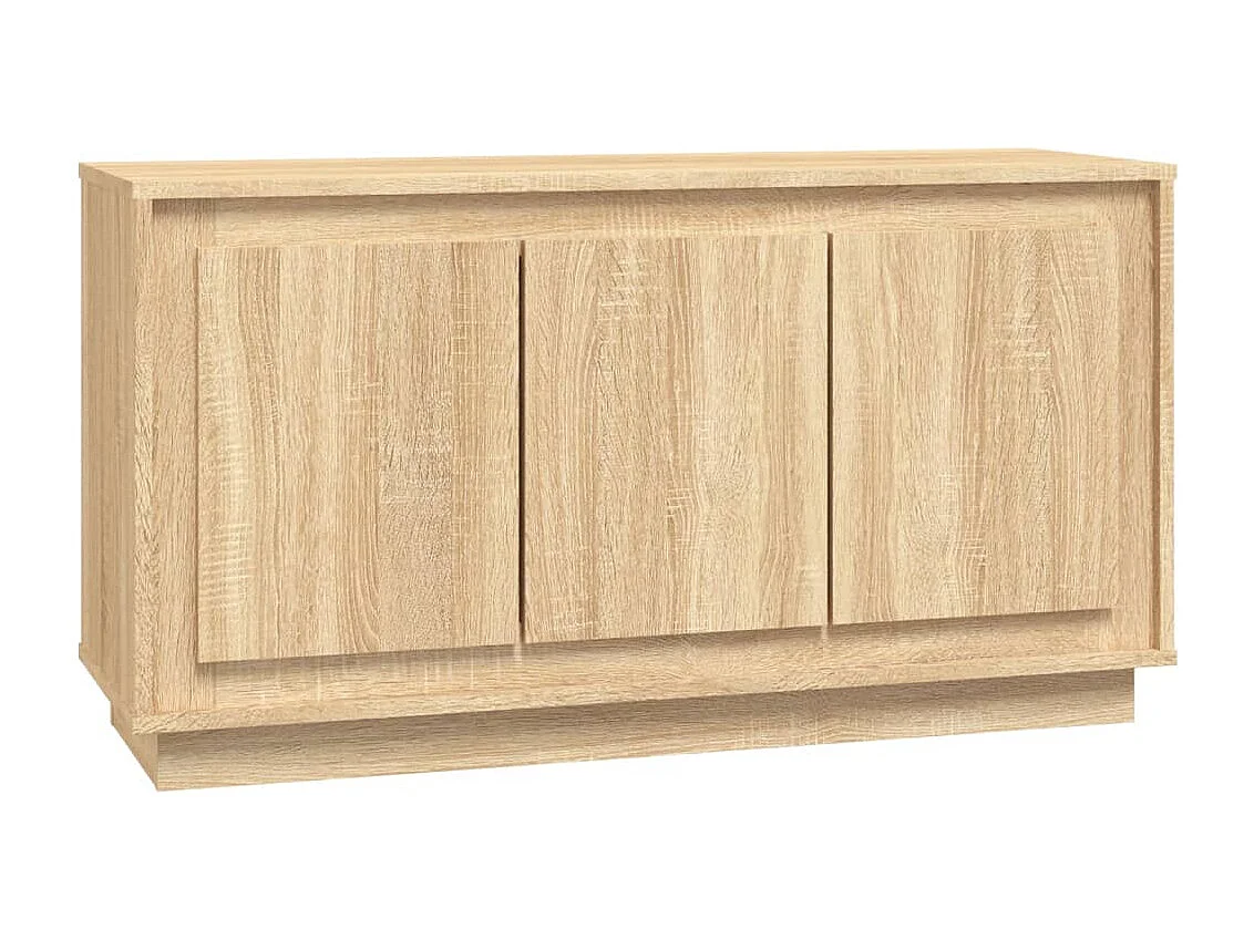Aparador de madera contrachapada roble, para baño, 102 × 35 × 55 cm