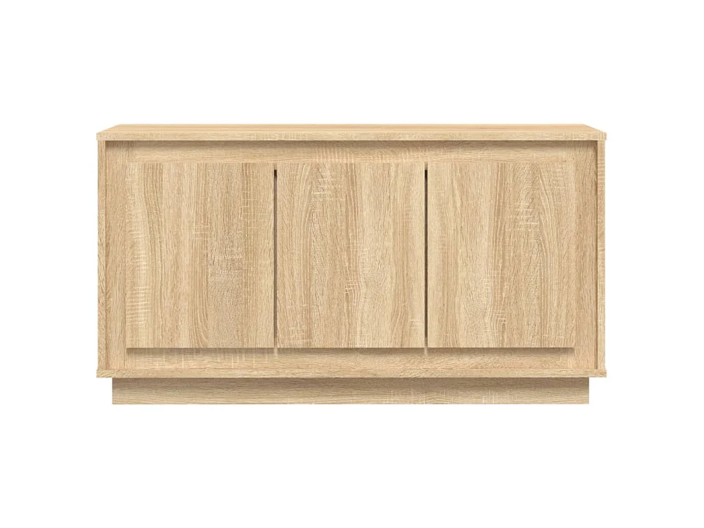 Aparador de madera contrachapada roble, para baño, 102 × 35 × 55 cm