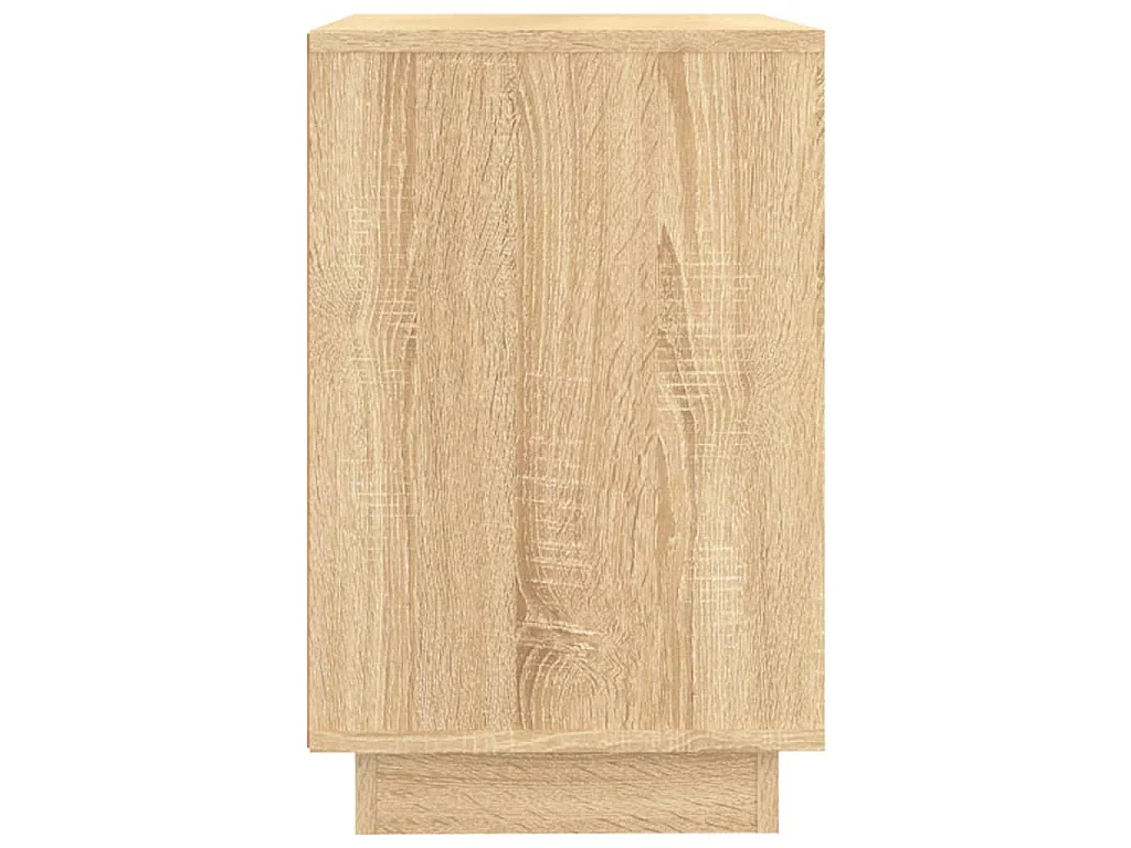 Aparador de madera contrachapada roble, para baño, 102 × 35 × 55 cm