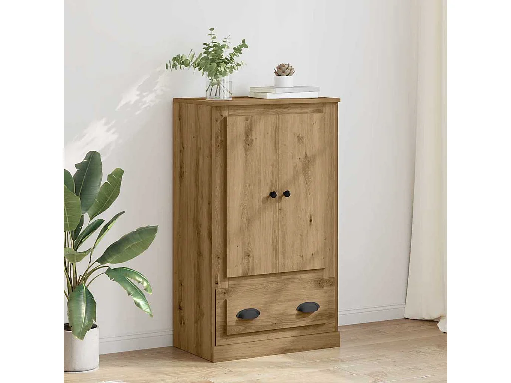Haut Armoire avec tiroir Chêne artisanal 60 x 35,5 x 103,5 cm