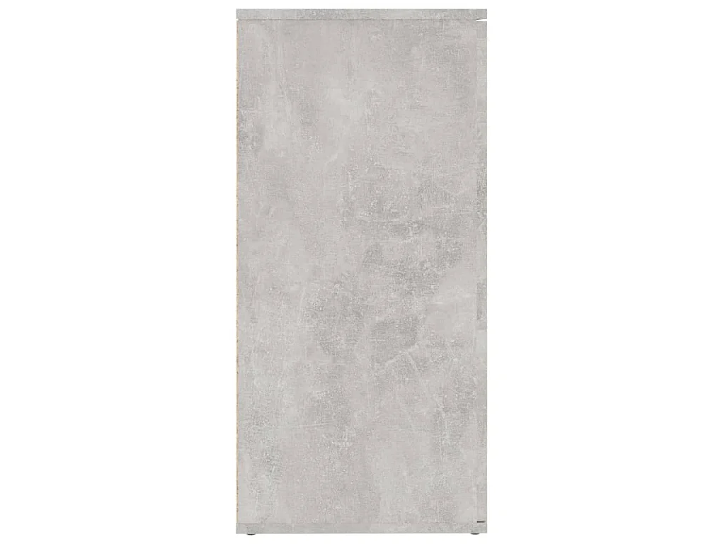 Buffet gris béton 160 x 36 x 75 cm panneau de bois