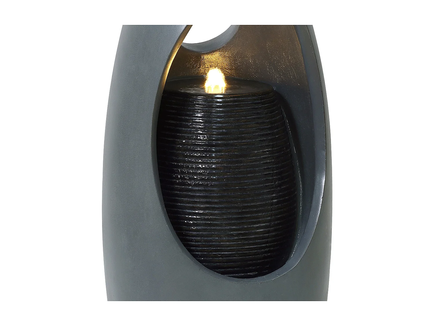 Fontaine de Jardin Cascade Électrique « Radiant Falls » Extérieure LED Pompe