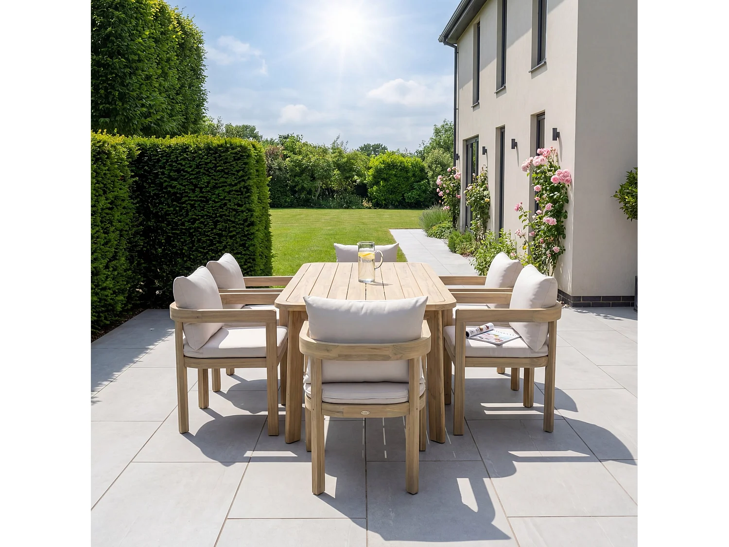 Sundrift 6 Seater Garden Dining Set