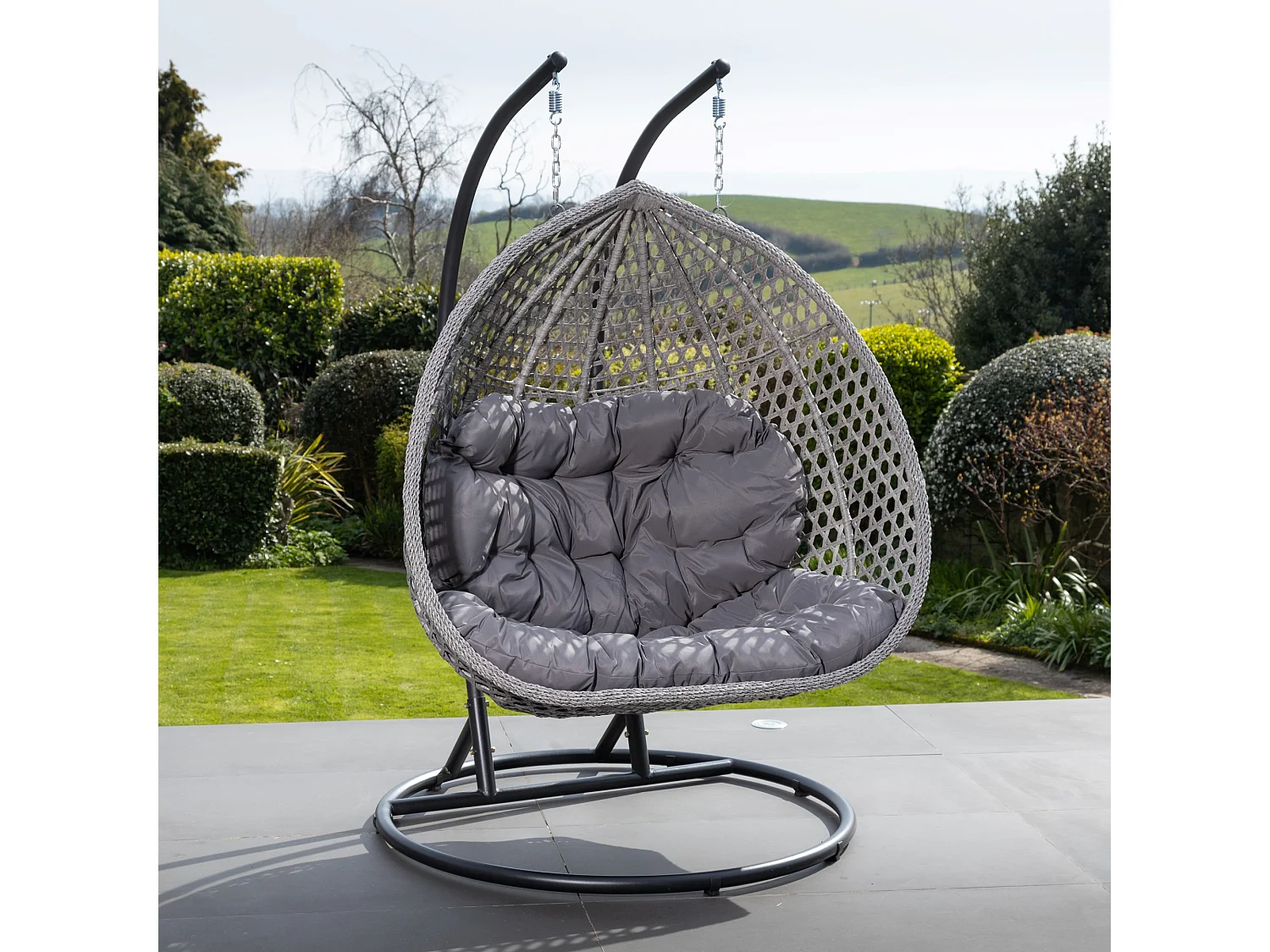 Oakley Double Swing Egg Pod Chair