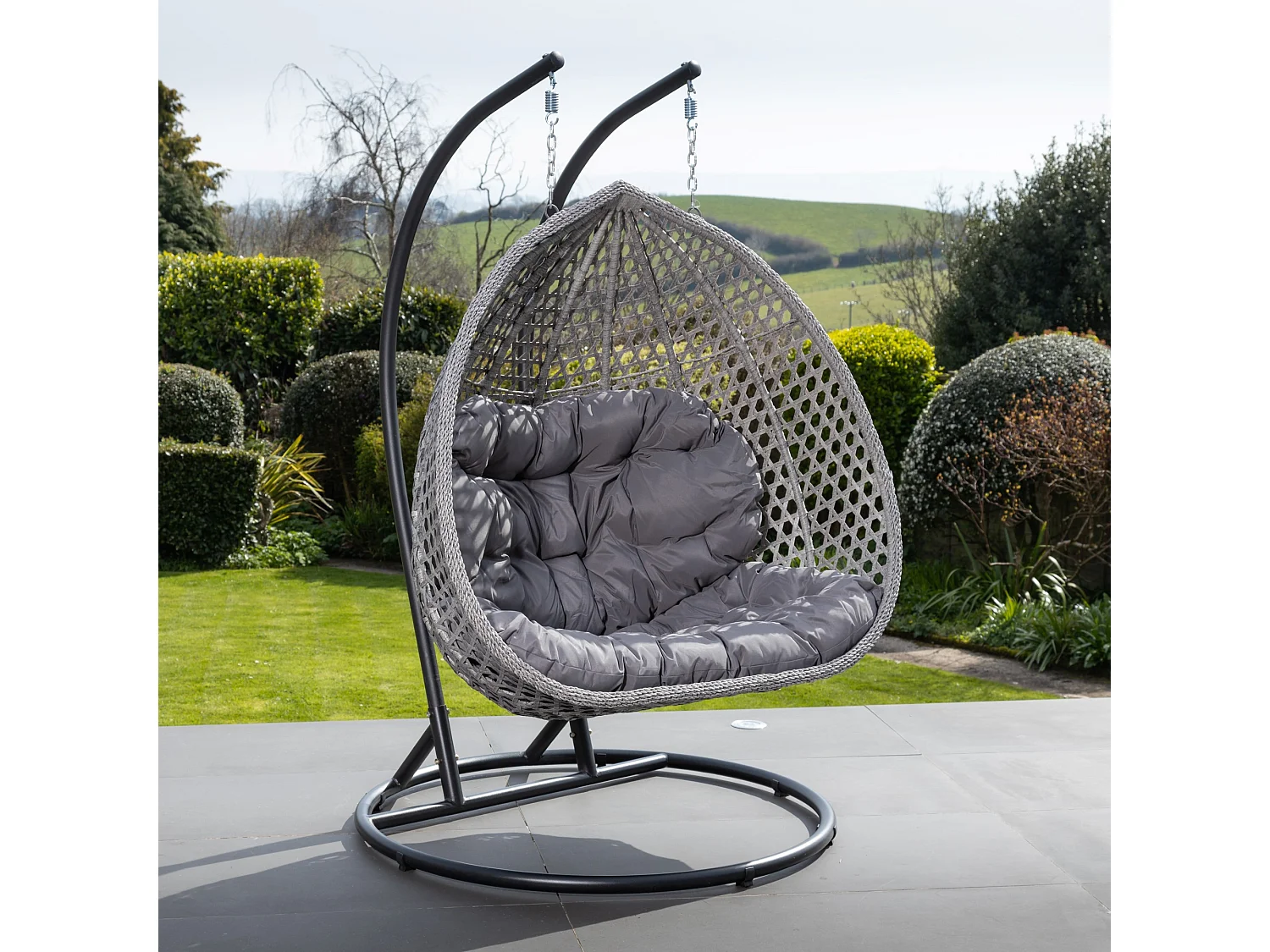 Oakley Double Swing Egg Pod Chair