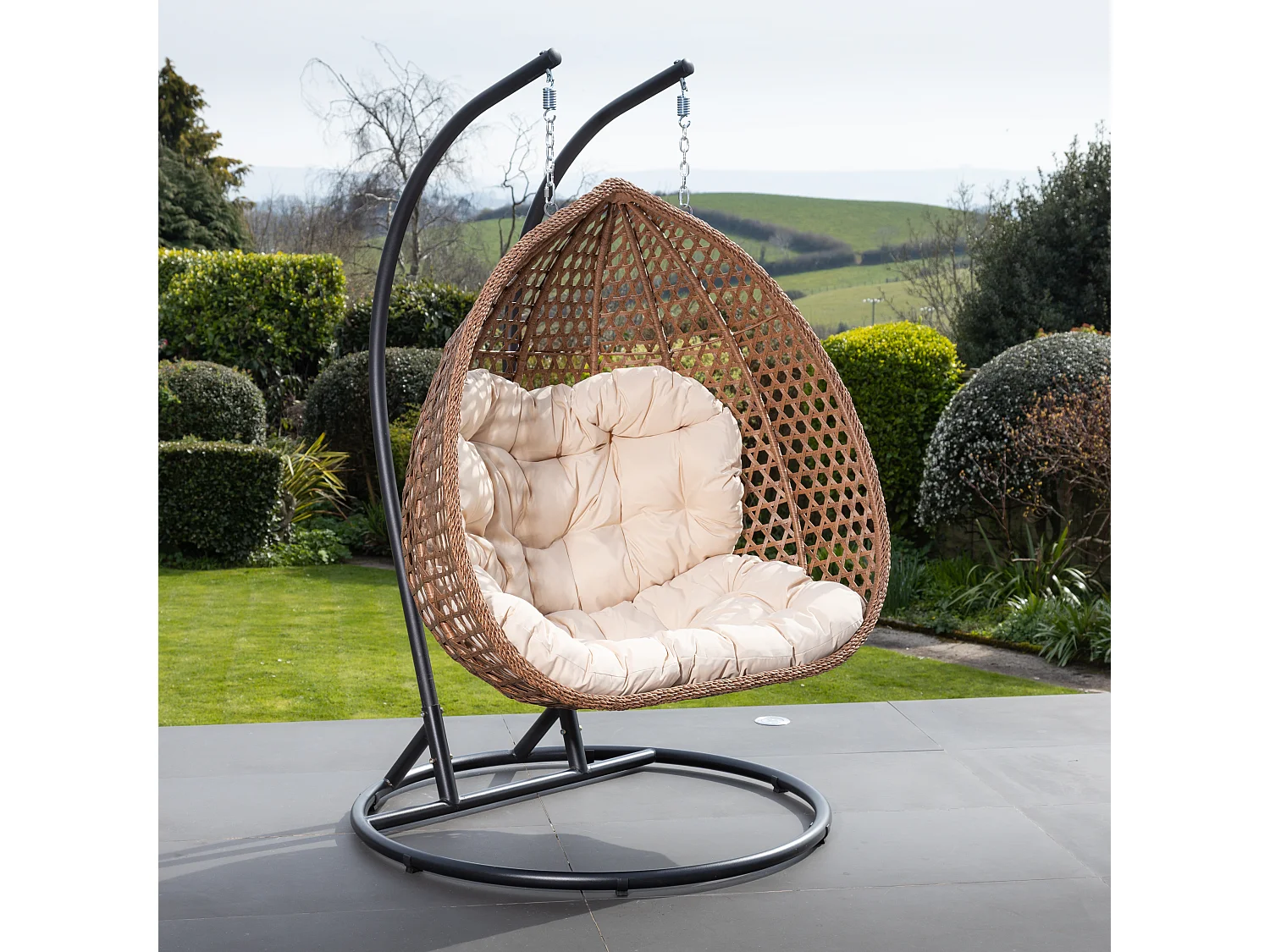 Henley Double Swing Egg Pod Chair