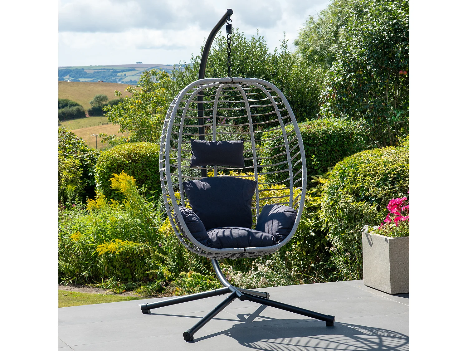 Wilton Hanging Swing Single Egg Pod Chair