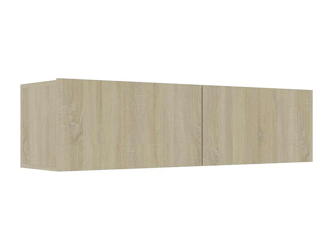 Meuble TV Chêne  120x30x30 cm Bois d’ingénierie