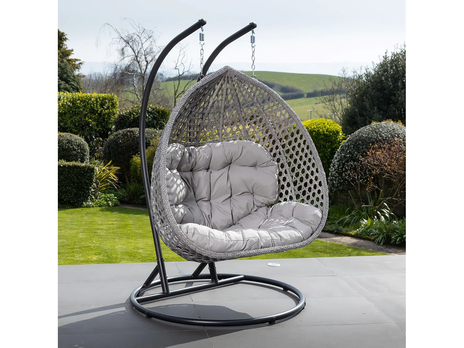 Oakley Double Swing Egg Pod Chair