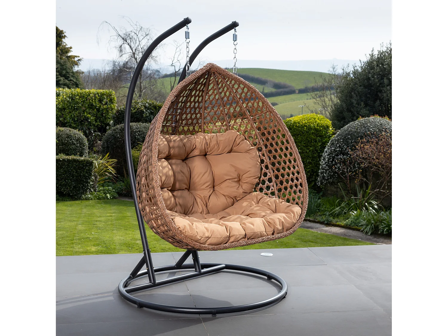 Henley Double Swing Egg Pod Chair