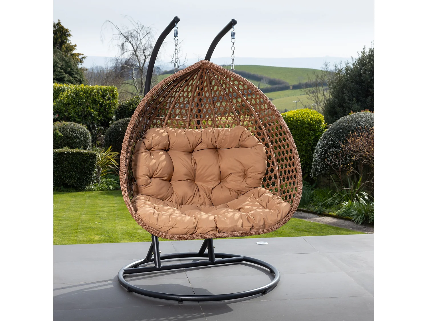 Henley Double Swing Egg Pod Chair