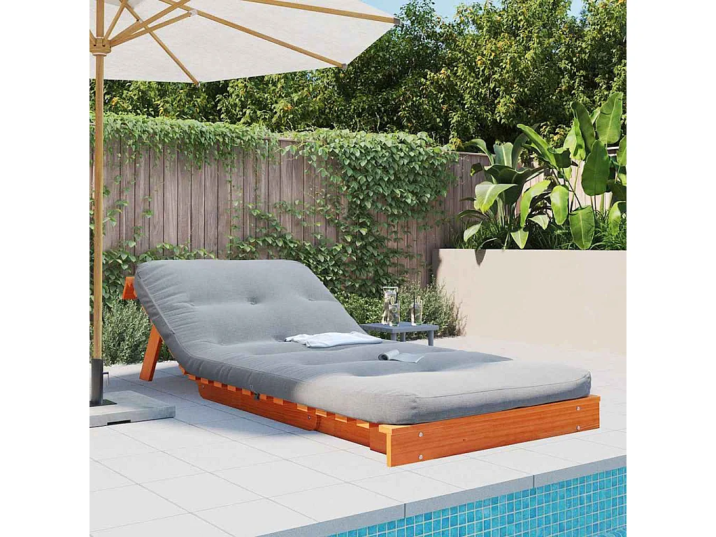 Canapé-lit futon avec matelas 80x206x11 cm bois massif de pin