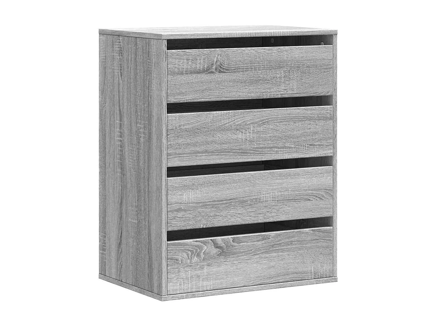Commode d'angle  gris 60x41x76 cm bois d'ingénierie