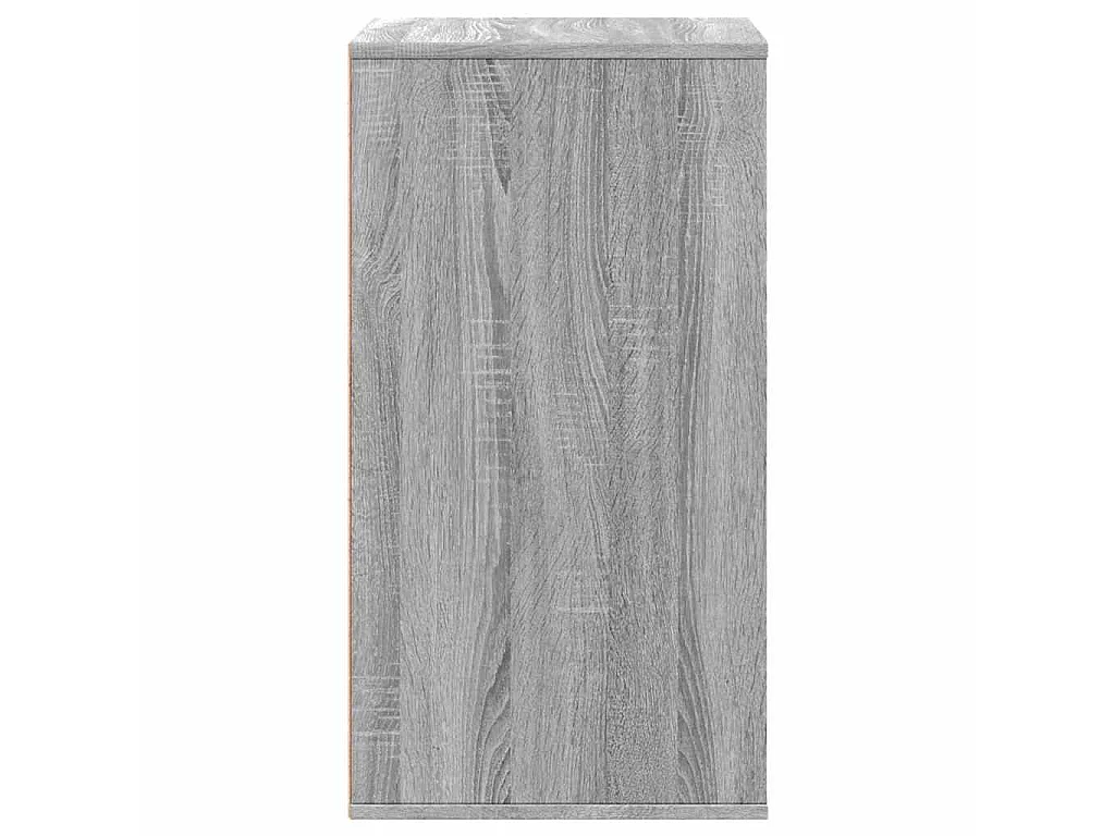 Cajonera de esquina de madera de ingeniería gris para oficina, 60 × 41 × 76 cm