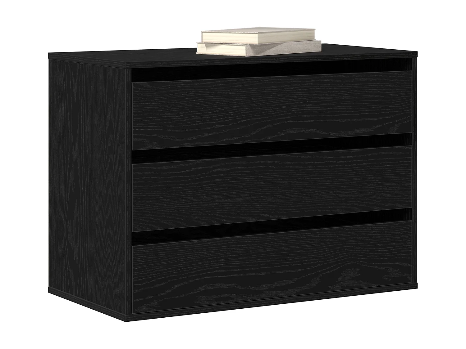 Armoire à tiroirs Noir 80 x 41 x 58 cm Bois d'ingénierie