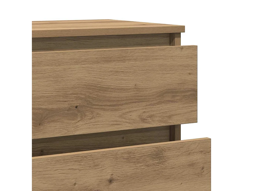 Cómoda de tablero de madera roble artisan, 60 × 36 × 103 cm