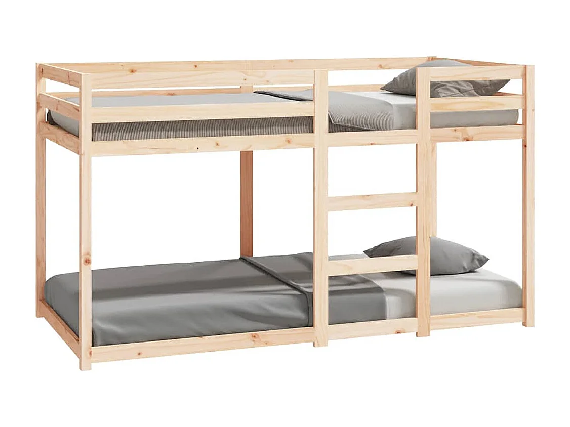 Cama litera sin colchón madera maciza de pino 90x190 cm