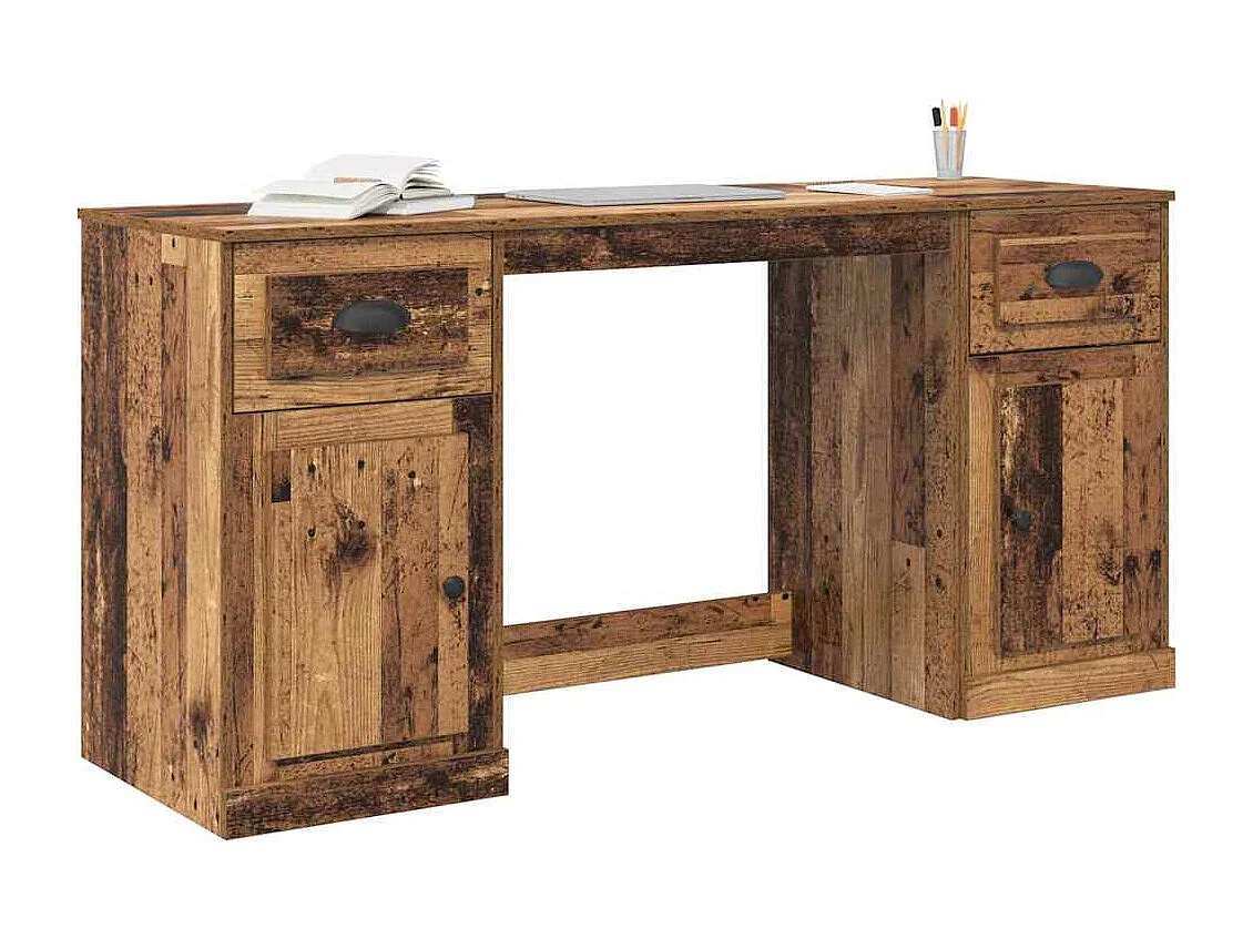 Escritorio con armario Madera Vieja 154,5 x 50 x 75 cm