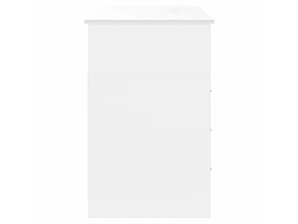 Bureau avec tiroirs blanc 102 x 50 x 76 cm panneau de bois