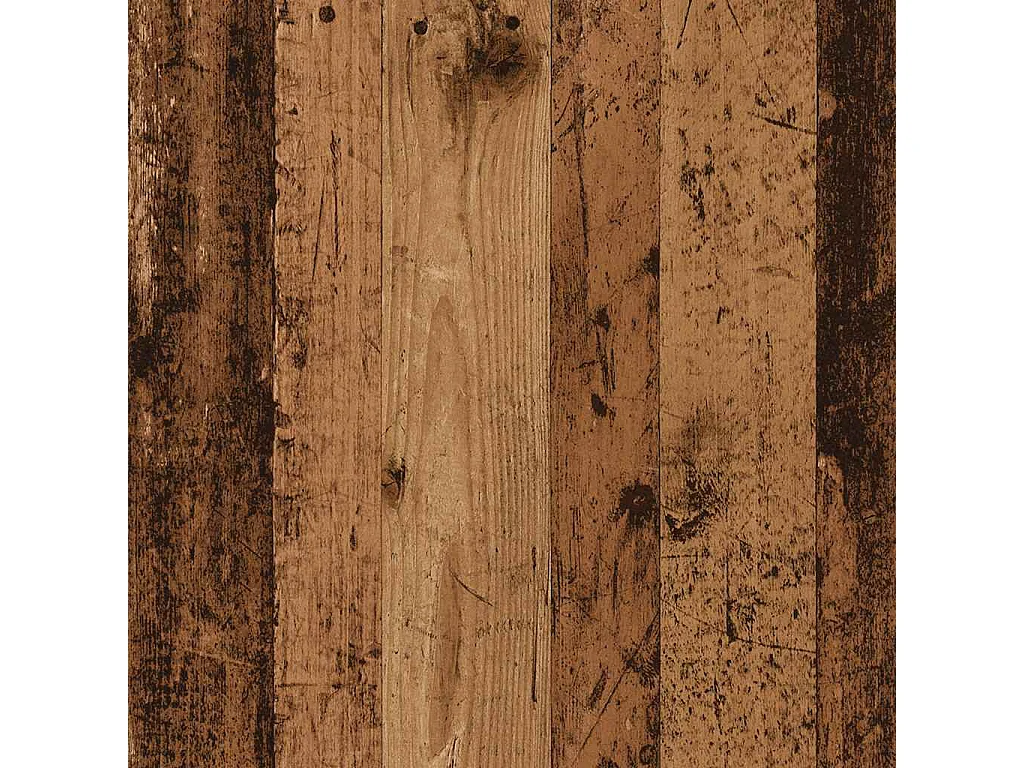 Escritorio de madera contrachapada color madera vieja, 100 × 50 × 75 cm