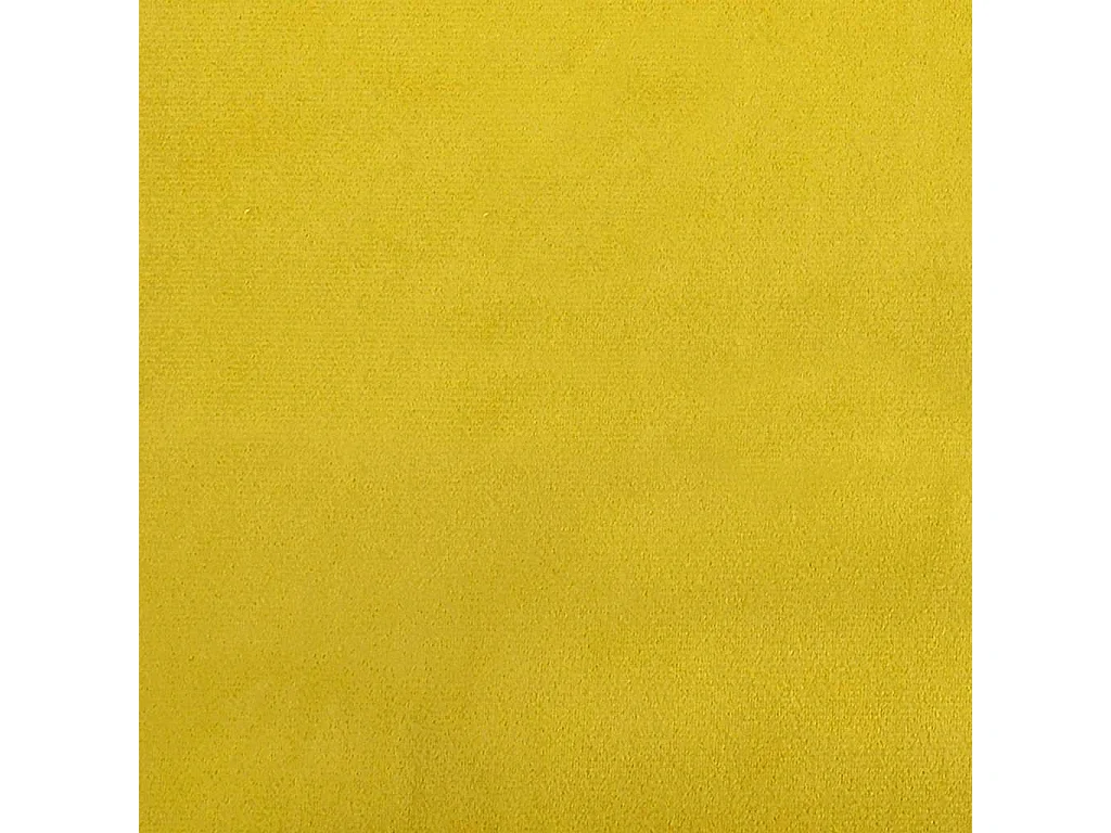 Estructura de cama en esquina de terciopelo amarillo para dormitorio, 90 × 190 cm