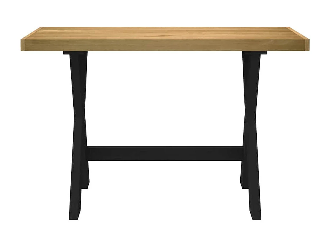 Bureau NOAIN pieds en forme de X 120x50x75 cm bois massif pin