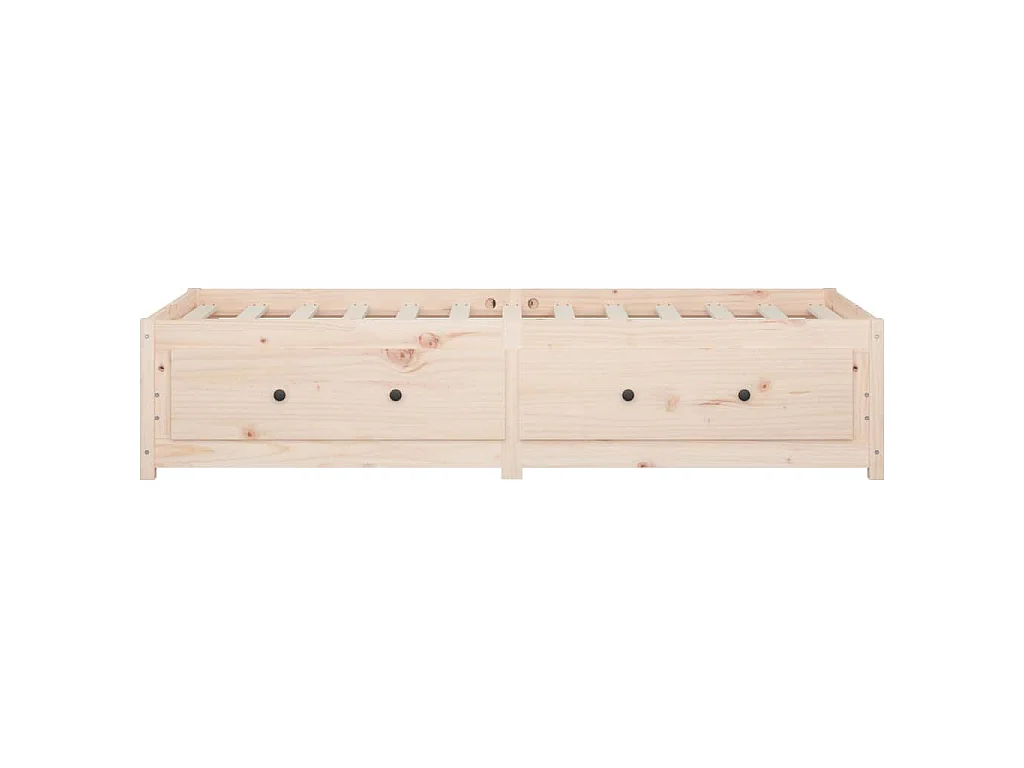 Sofá cama sin colchón de madera maciza de pino, 80 × 200 cm