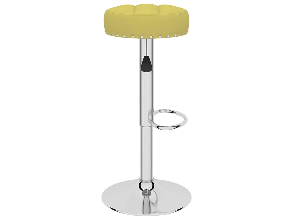Taburetes de cocina, 2 piezas, de tela verde