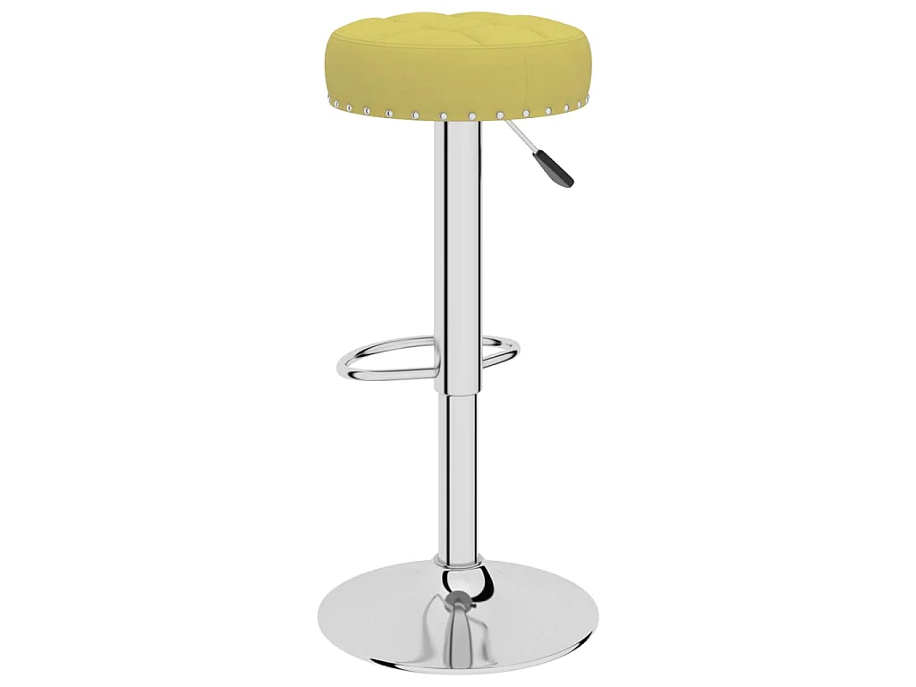 Taburetes de cocina, 2 piezas, de tela verde