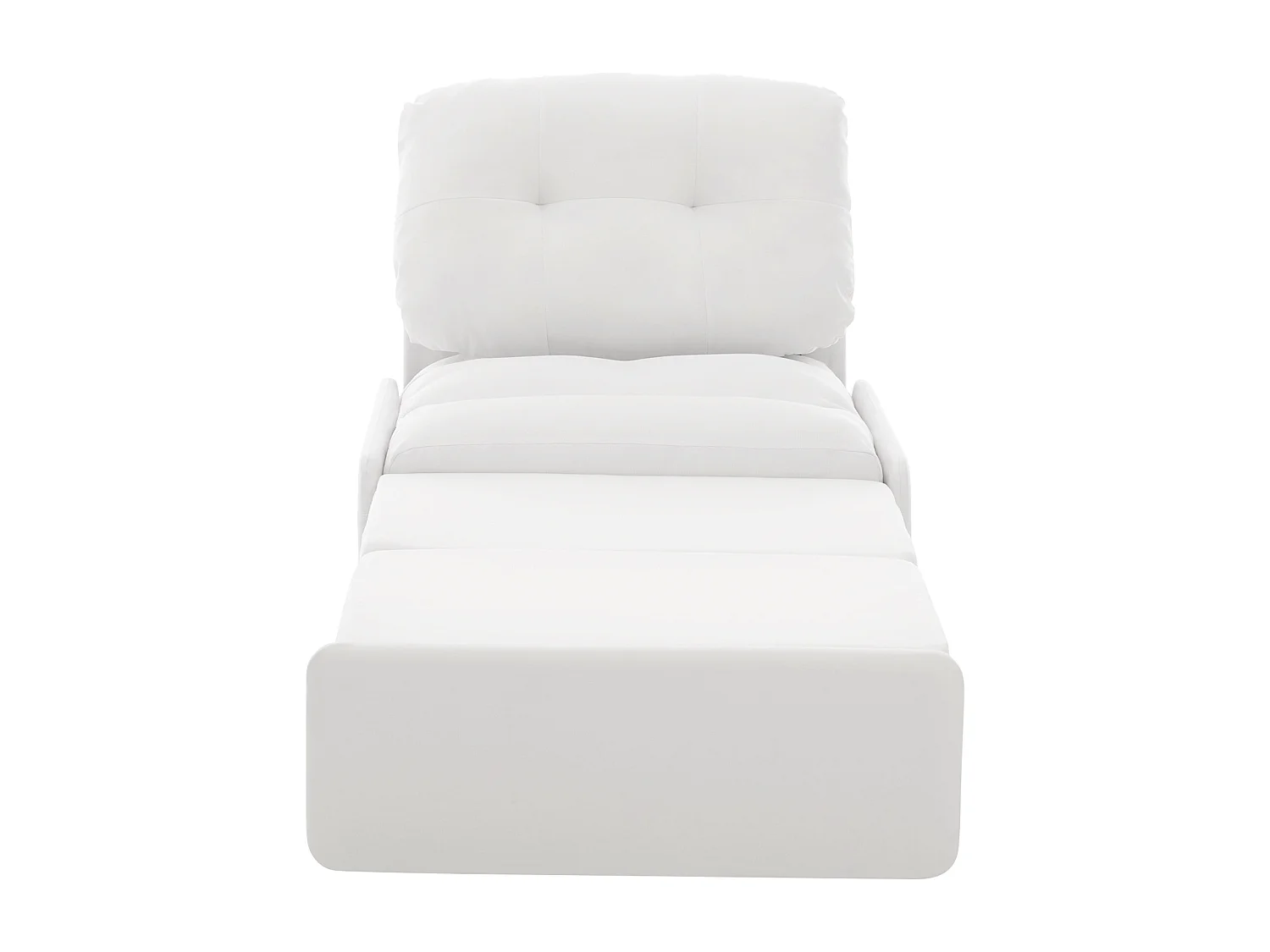 Canapé convertible moderne 2 en 1 - 195 x 81.5 x 90 cm - canapé-lit gigogne avec coussin - lin - blanc