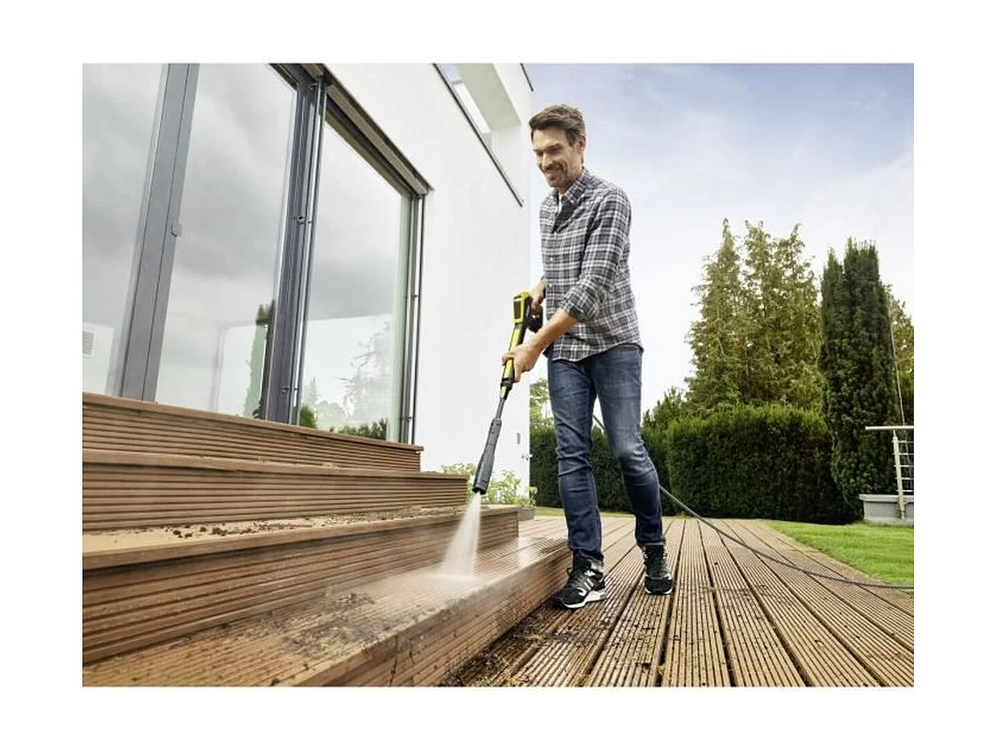 Nettoyeur haute pression KARCHER K 4 Power Control Flex Home 1800 W 420 L/h jaune et noir