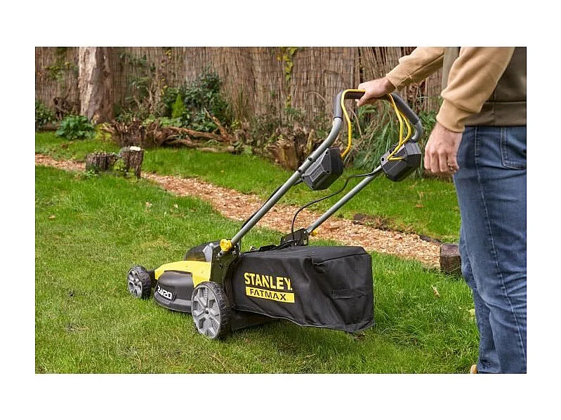 Stanley Fatmax Tondeuse à gazon sans fil,18V, 2x4,0Ah,RA,BL