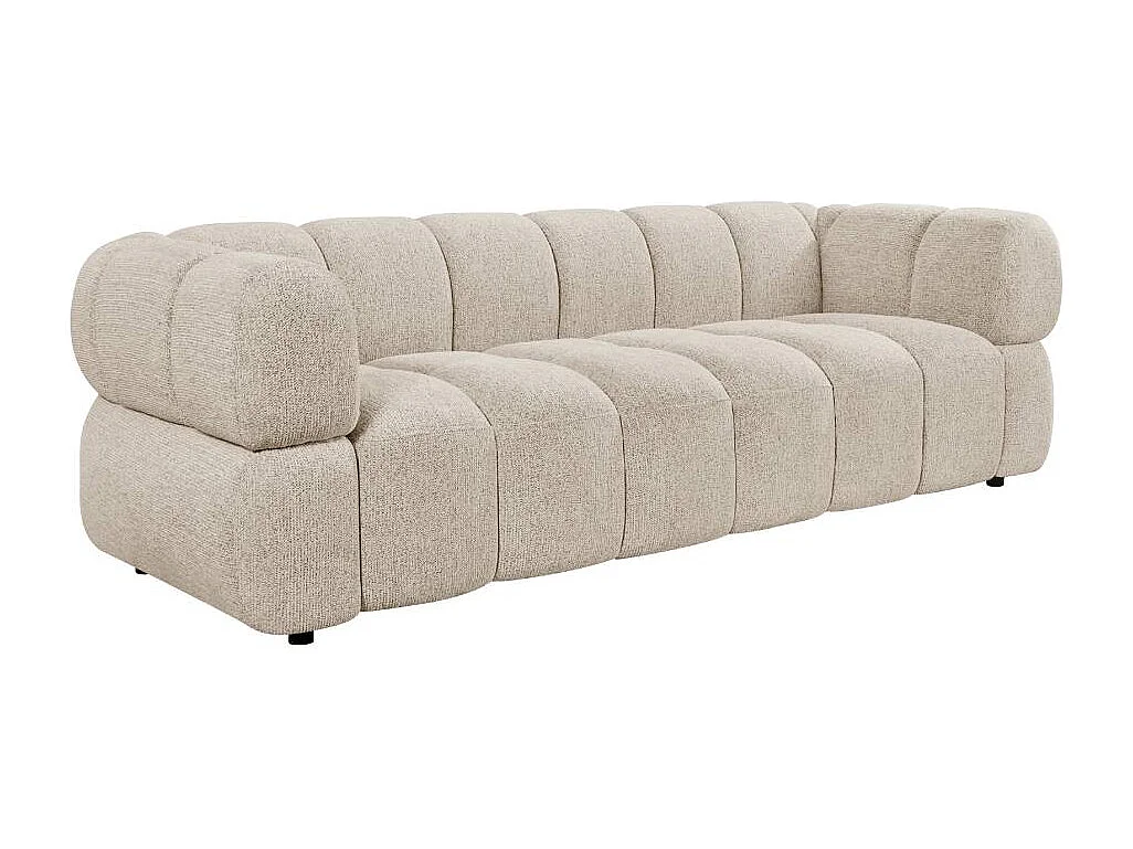 Canapé 3 places en tissu beige
