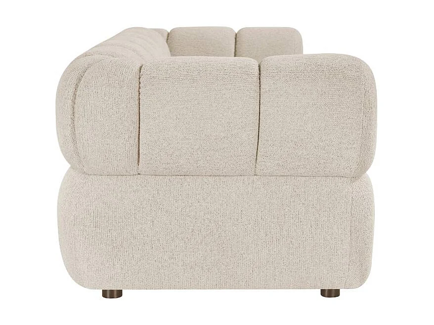 Canapé 3 places en tissu beige