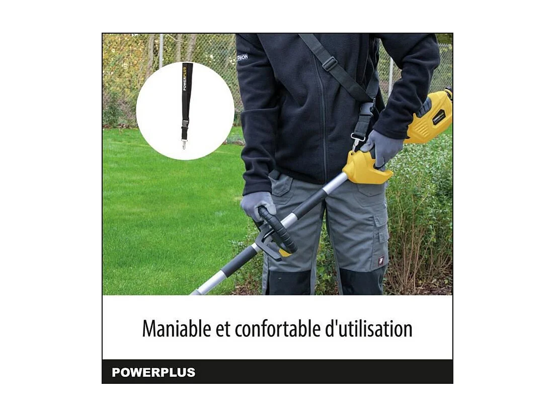 Débroussailleuse Électrique Powerplus POWXG30405 - Coupe-Bordure & Debroussailleuse Electrique Filaire de 1000 W