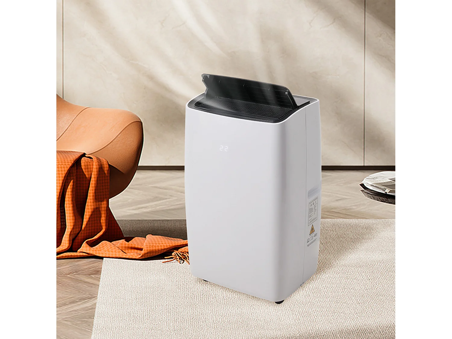 12,000 BTU Portable 5-in-1 Air Conditioner with Smart Control