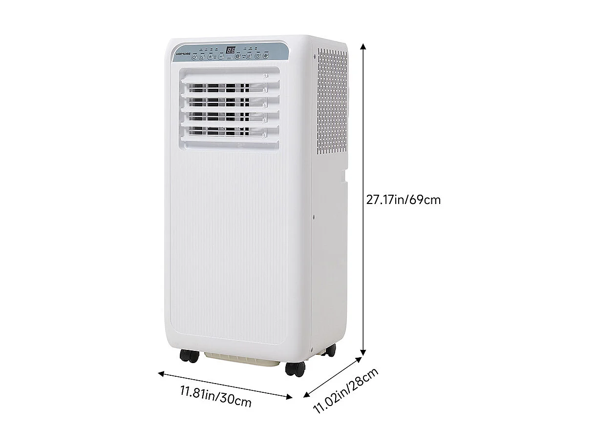 9,000 BTU Portable 4-in-1 Air Conditioner with Smart Control
