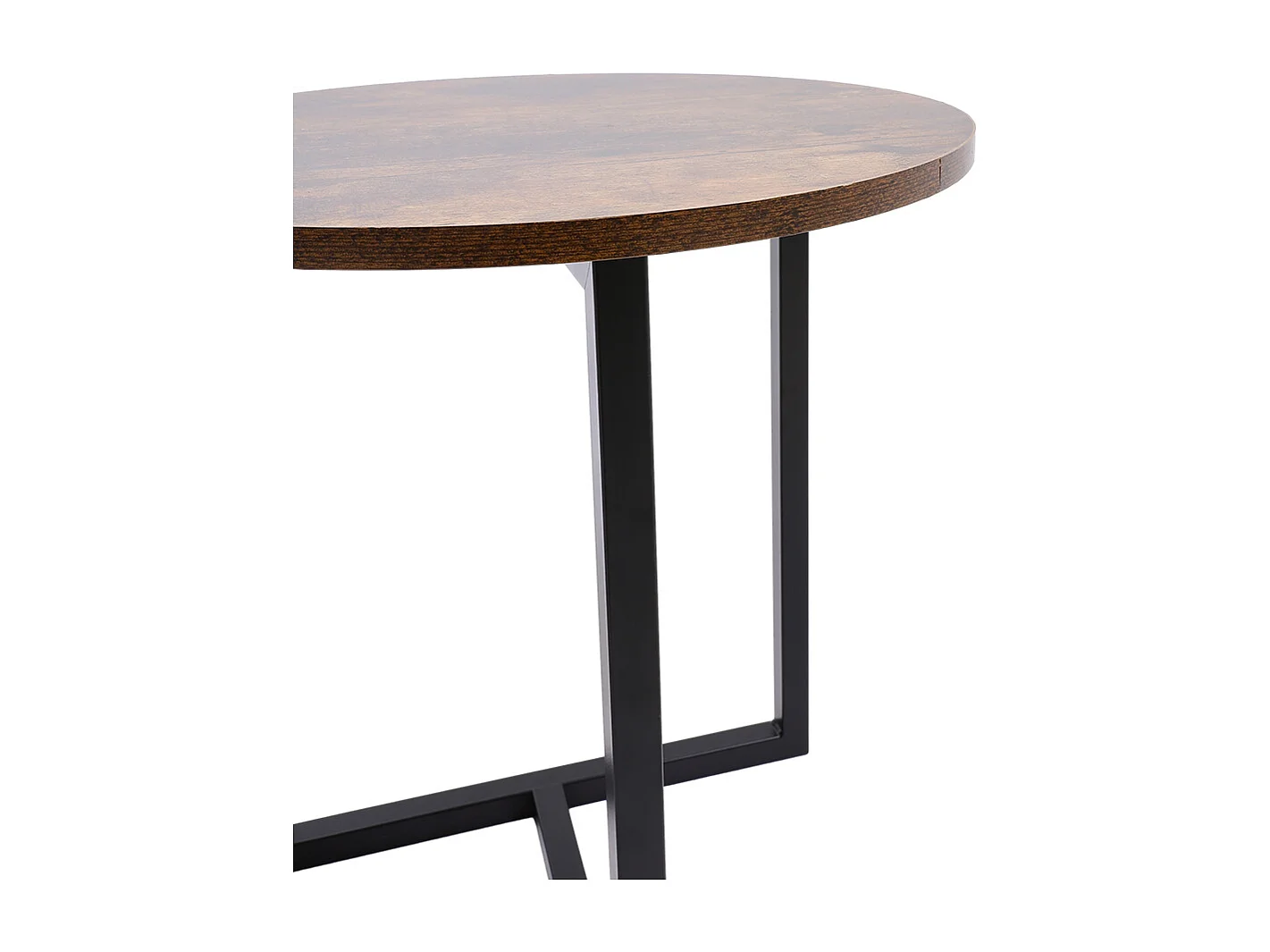 2-Piece Brown Nesting Coffee Table Set