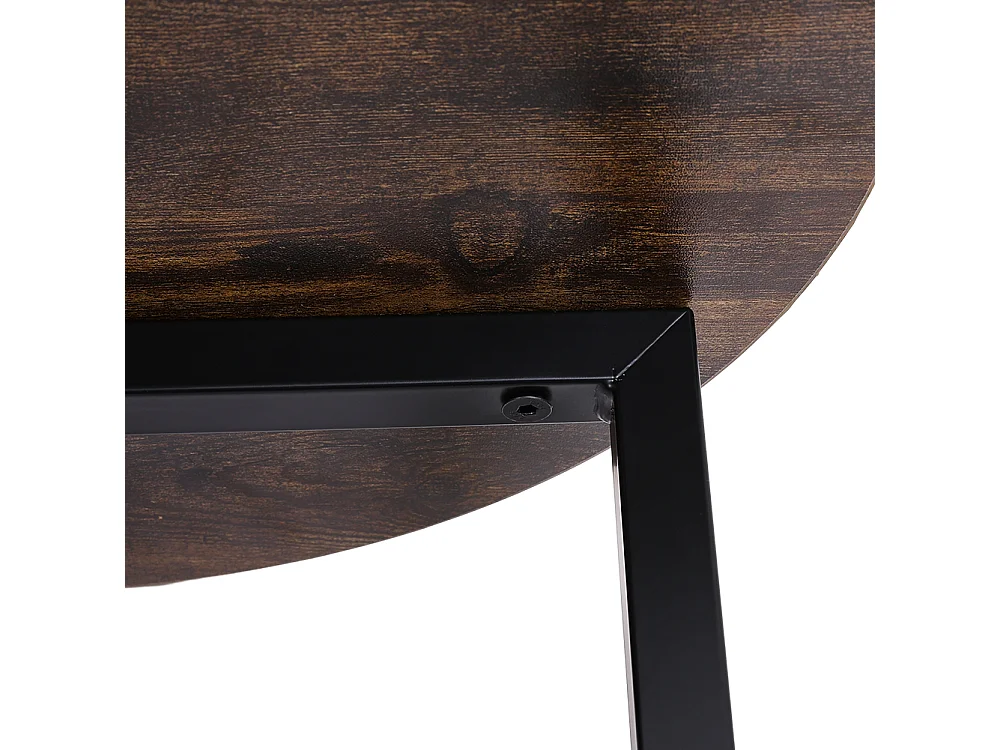 2-Piece Brown Nesting Coffee Table Set