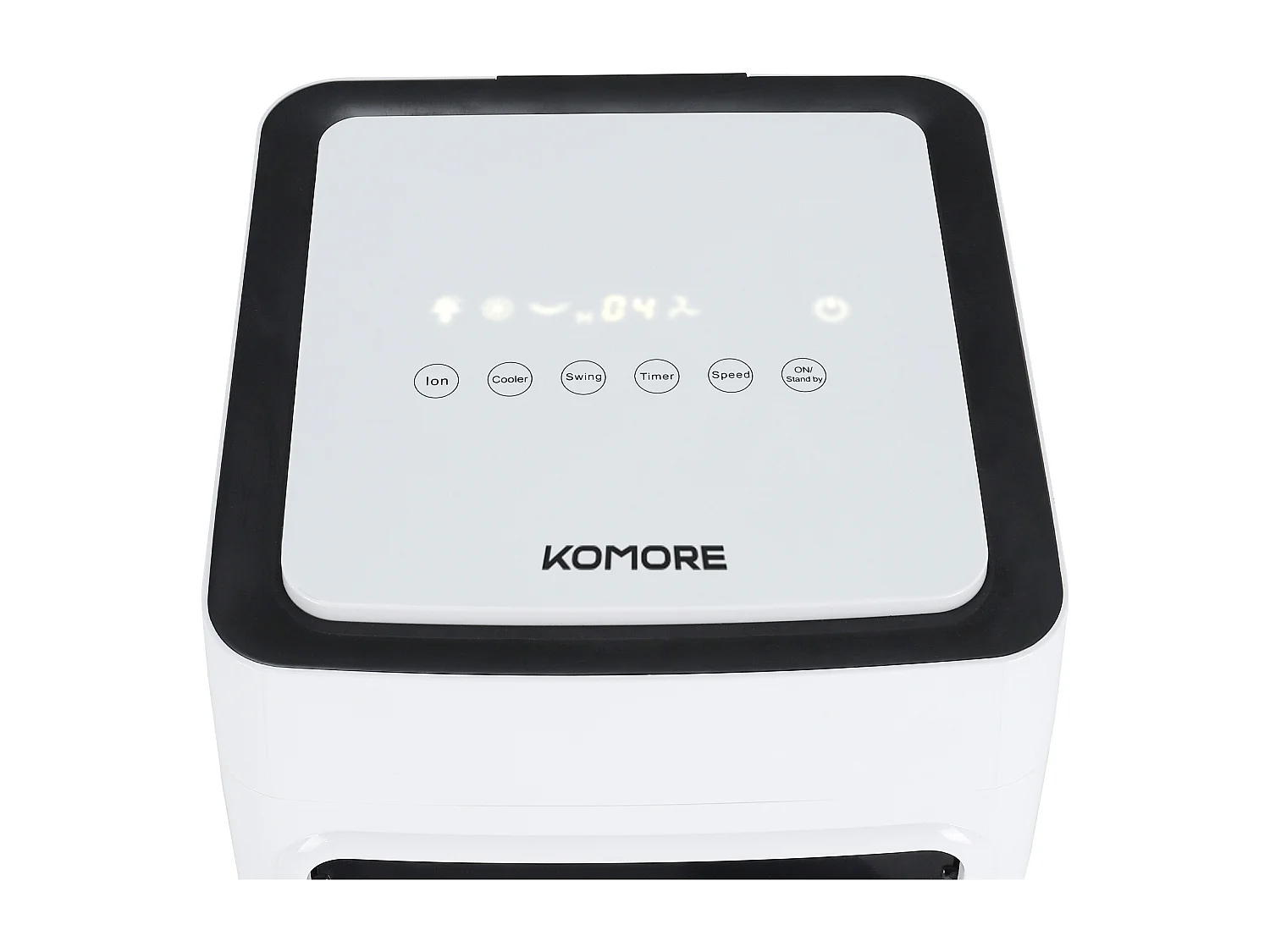 White & Black 3-Speed 6.5l Air Cooler with Humidifier and Anion Function